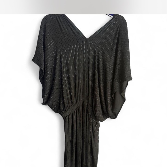 ✨ JIMMY CHOO for H&M Black Beaded Plunge Dress — NWT ✨ - Picture 4 of 8